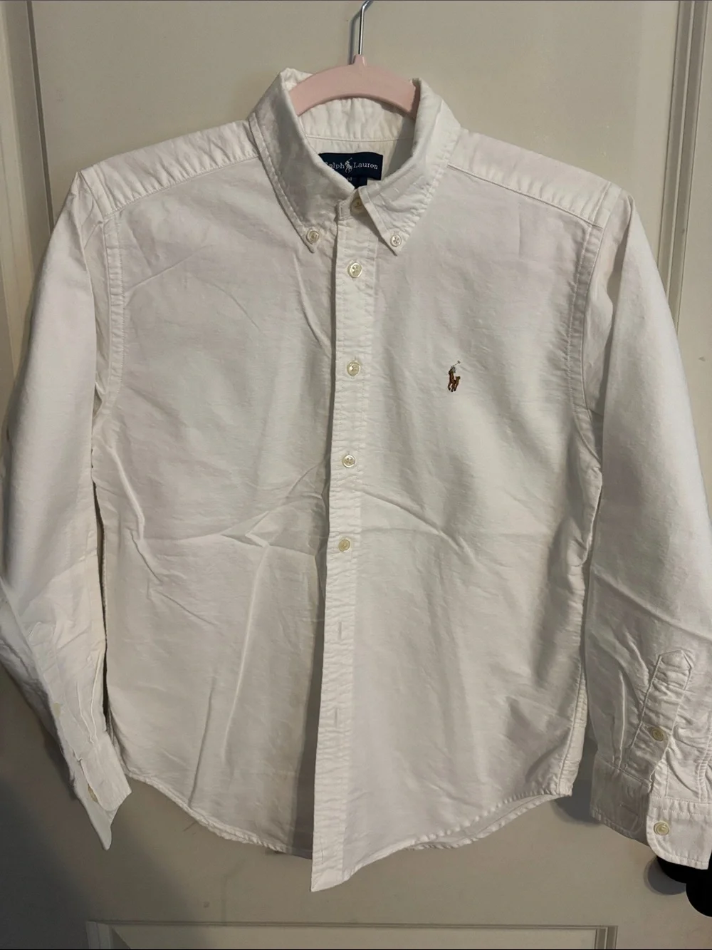 Boys Ralph Lauren White Polo size 14